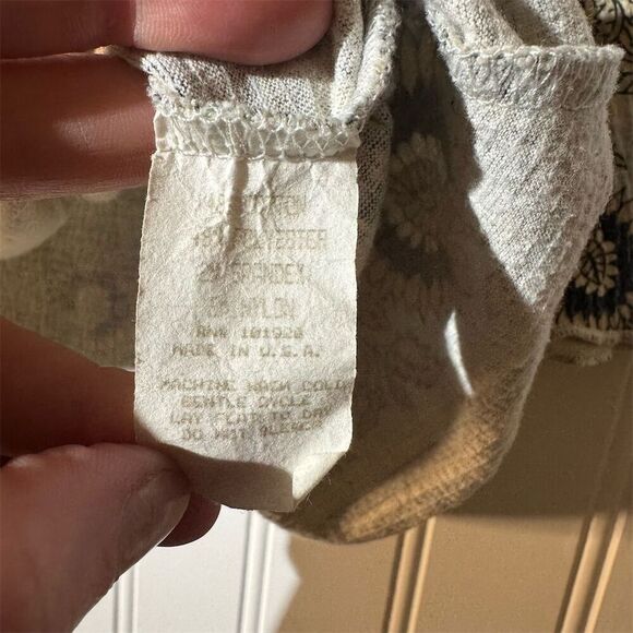 Vintage Susan Lawrence Boho Floral Peasant Top XL USA Y2K Cottagecore - Picture 8 of 9